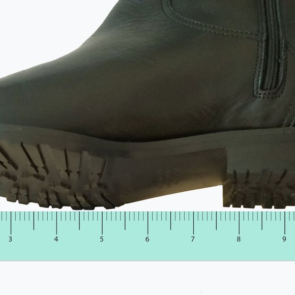 Fabianelli Boots 100% Leather. Black Size 8 - Picture 6 of 8